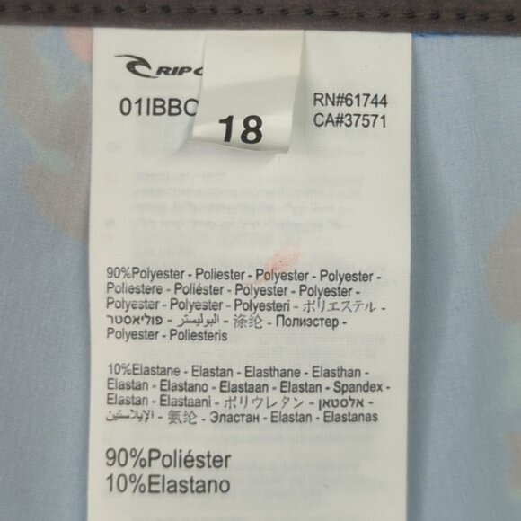 Rip Curl Boys 18 Caicos Pineapple Print Blue Boardshorts 31" Waist New - Picture 8 of 8